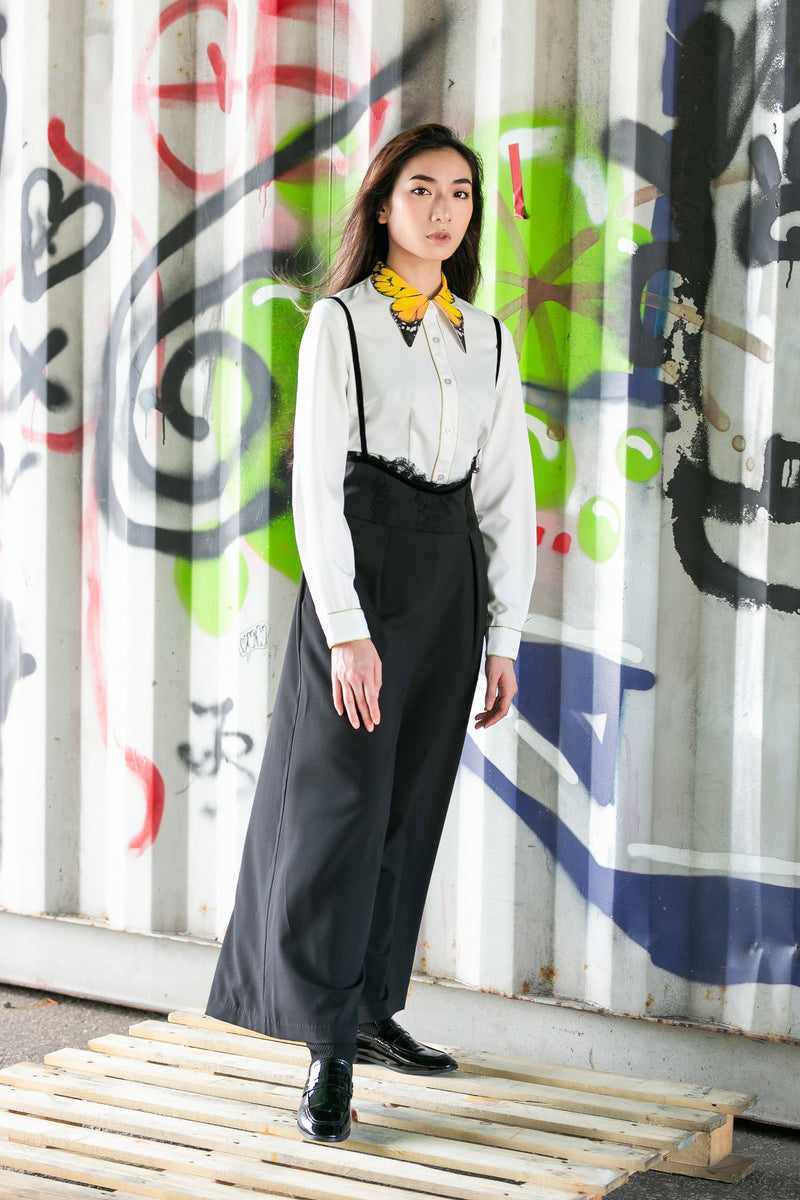 Butterfly collar shirt