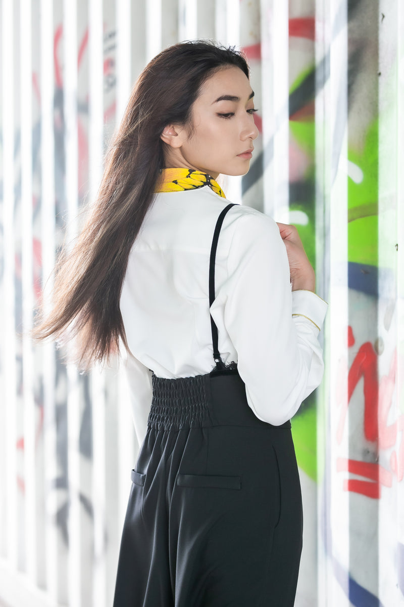 Butterfly collar shirt