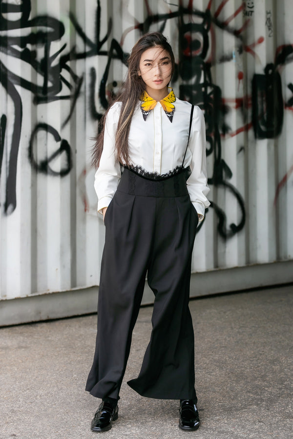 Lace Bib Pants