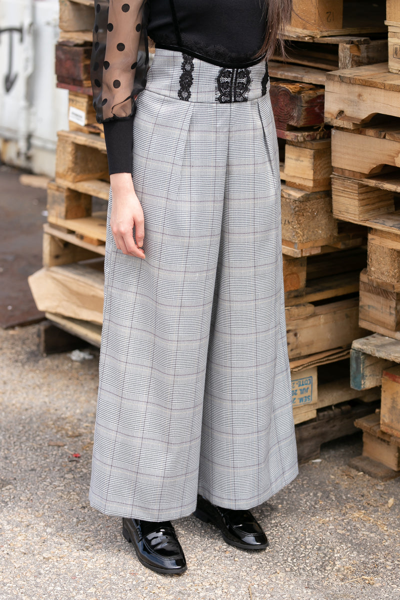 Checkered Bib Pants