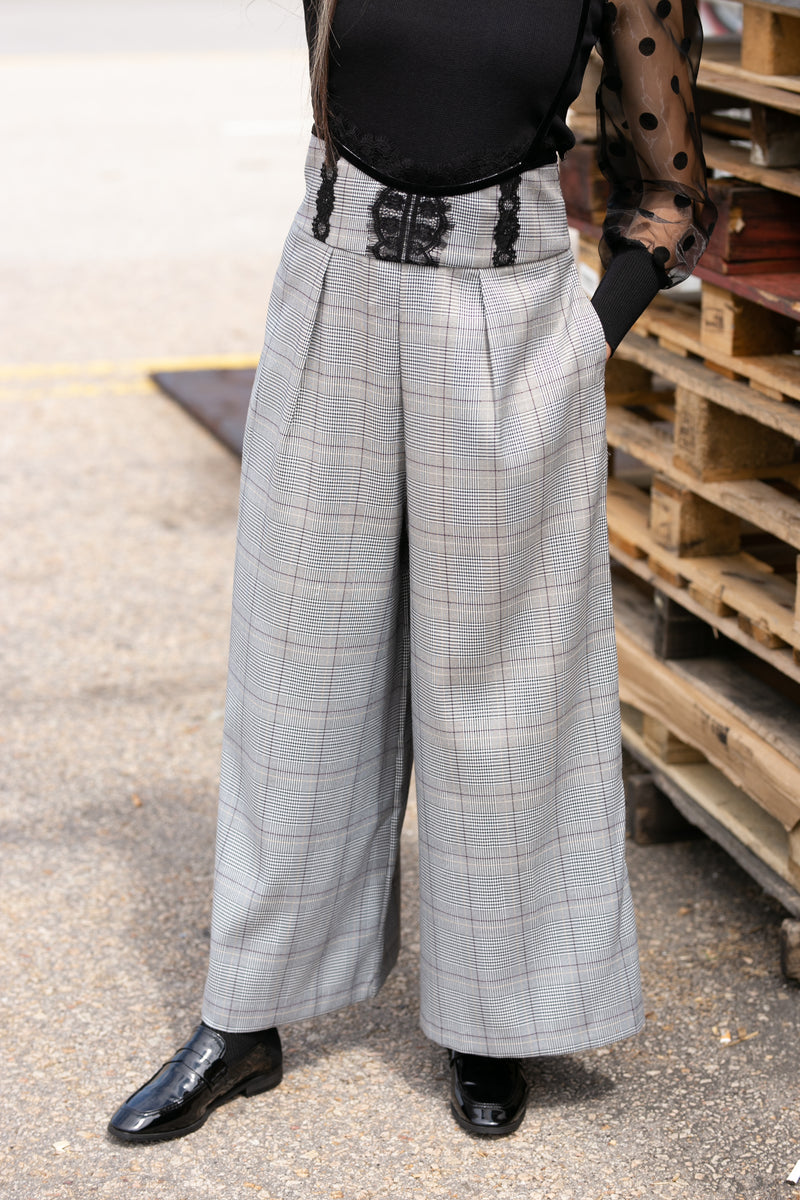Checkered Bib Pants