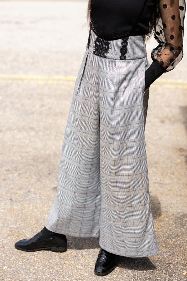 Checkered Bib Pants