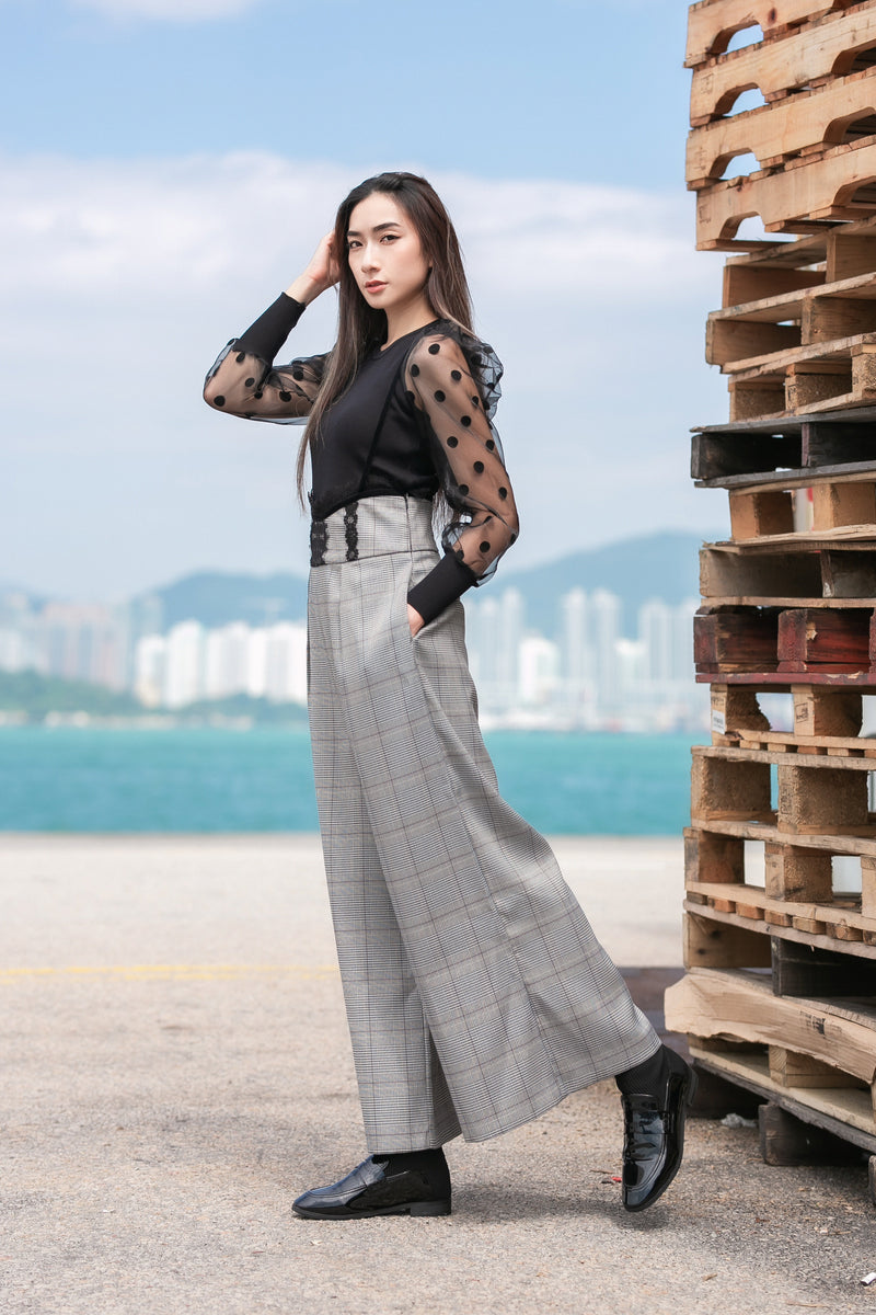 Checkered Bib Pants