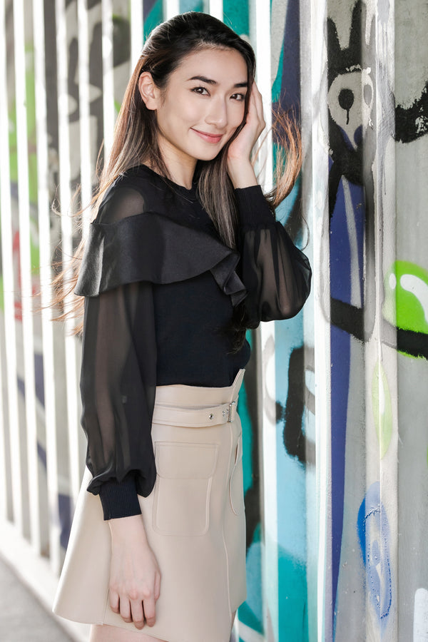 Faux Leather Skirt