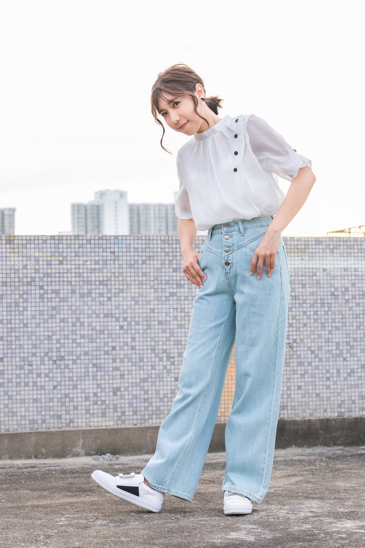 Front Button Jeans